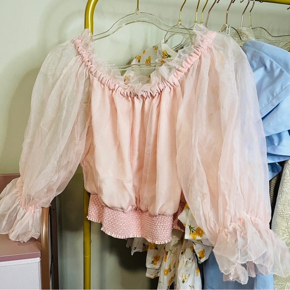 Alice + Oliva Pink blush blouse size S - Picture 6 of 8